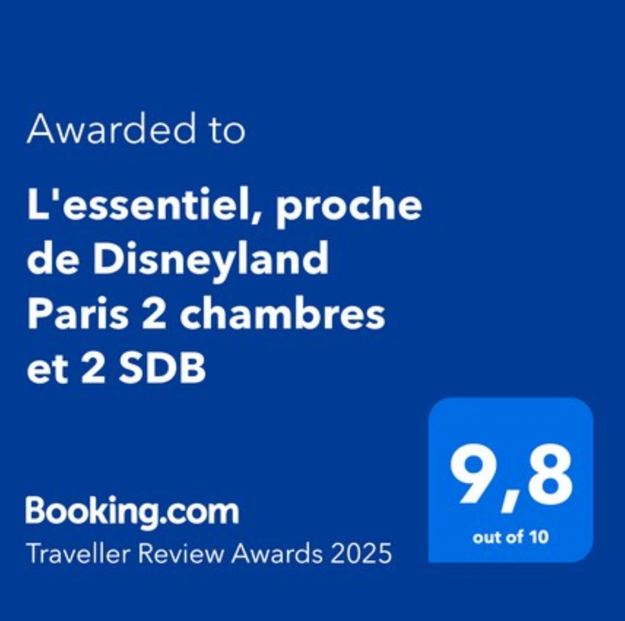 L'Essentiel, Proche De Disneyland Paris 2 Chambres Et 2 Sdb Chessy  Exteriér fotografie